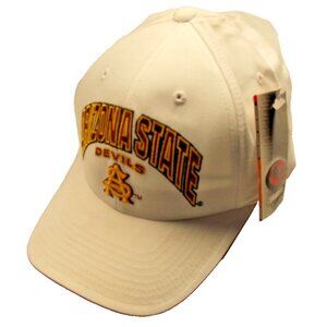 NCAA Arizona State Sun Devils White Hat Hook and Loop Closure by Colosseum